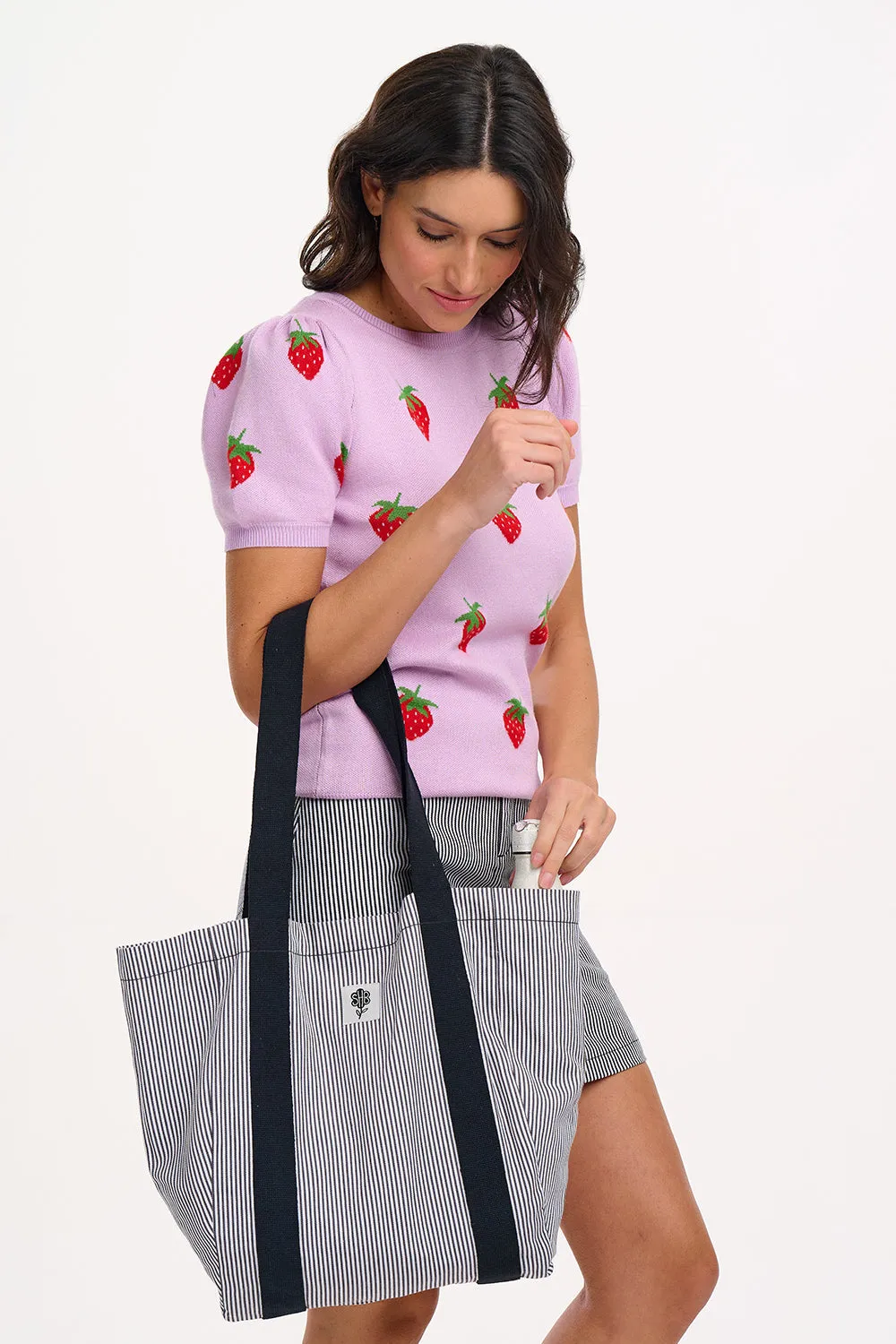 Tonya Bag - Monochrome Stripe