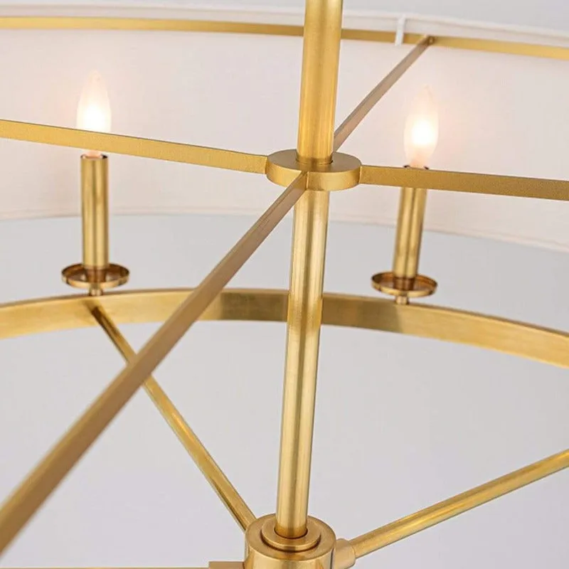 Transitional Linen Pendant Light | Various Finishes