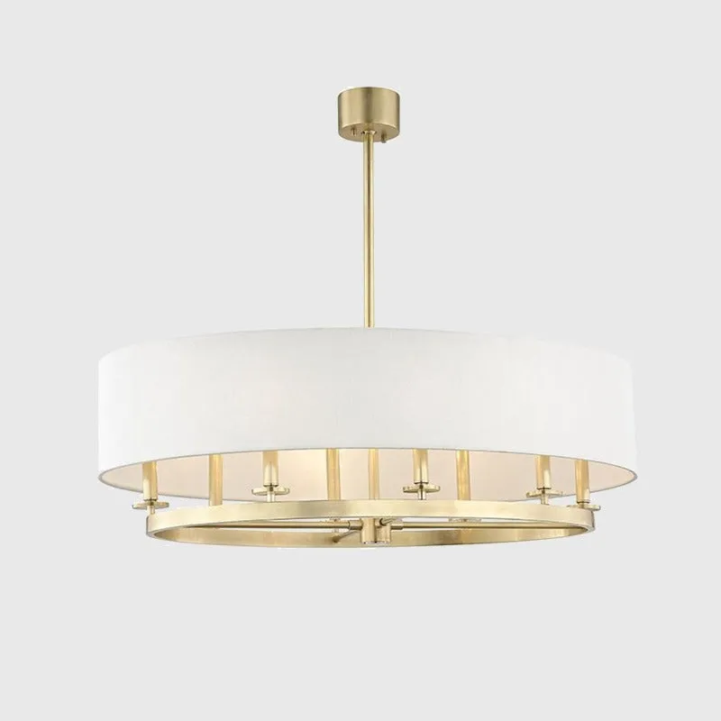 Transitional Linen Pendant Light | Various Finishes