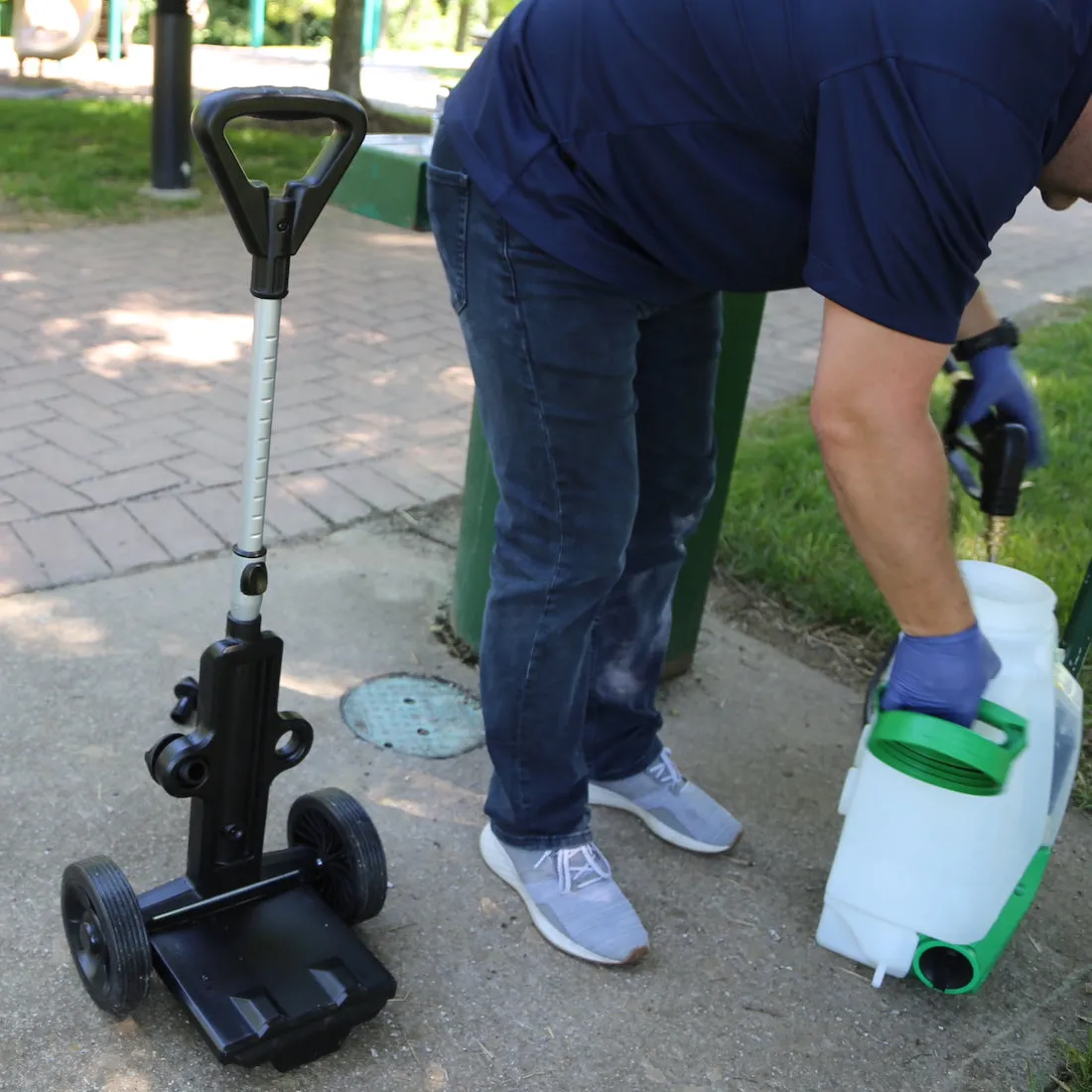 Trolley & 20-Ft. Extension Hose Bundle