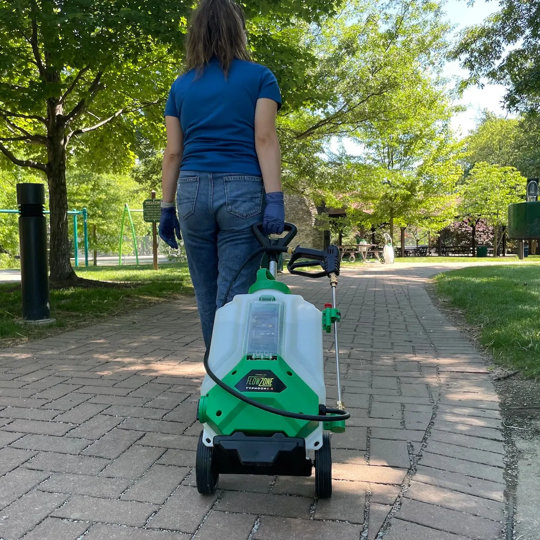 Trolley & 20-Ft. Extension Hose Bundle