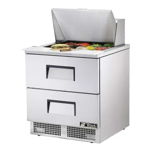 True TFP-32-12M-D-2 Solid 2 Drawer Sandwich / Salad Refrigerated Prep Table, 32"