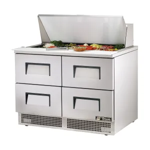 True TFP-48-18M-D-4 Solid 4 Drawer Sandwich / Salad Refrigerated Prep Table, 48"