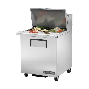 True TSSU-27-12M-B Solid 1 Door Mega-Top Sandwich / Salad Refrigerated Prep Table, 27"