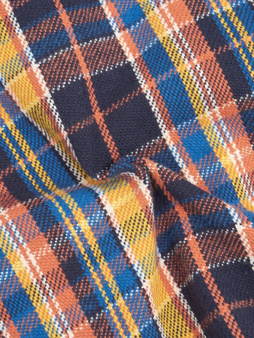 UES Heavy Flannel Shirt Blue & Yellow