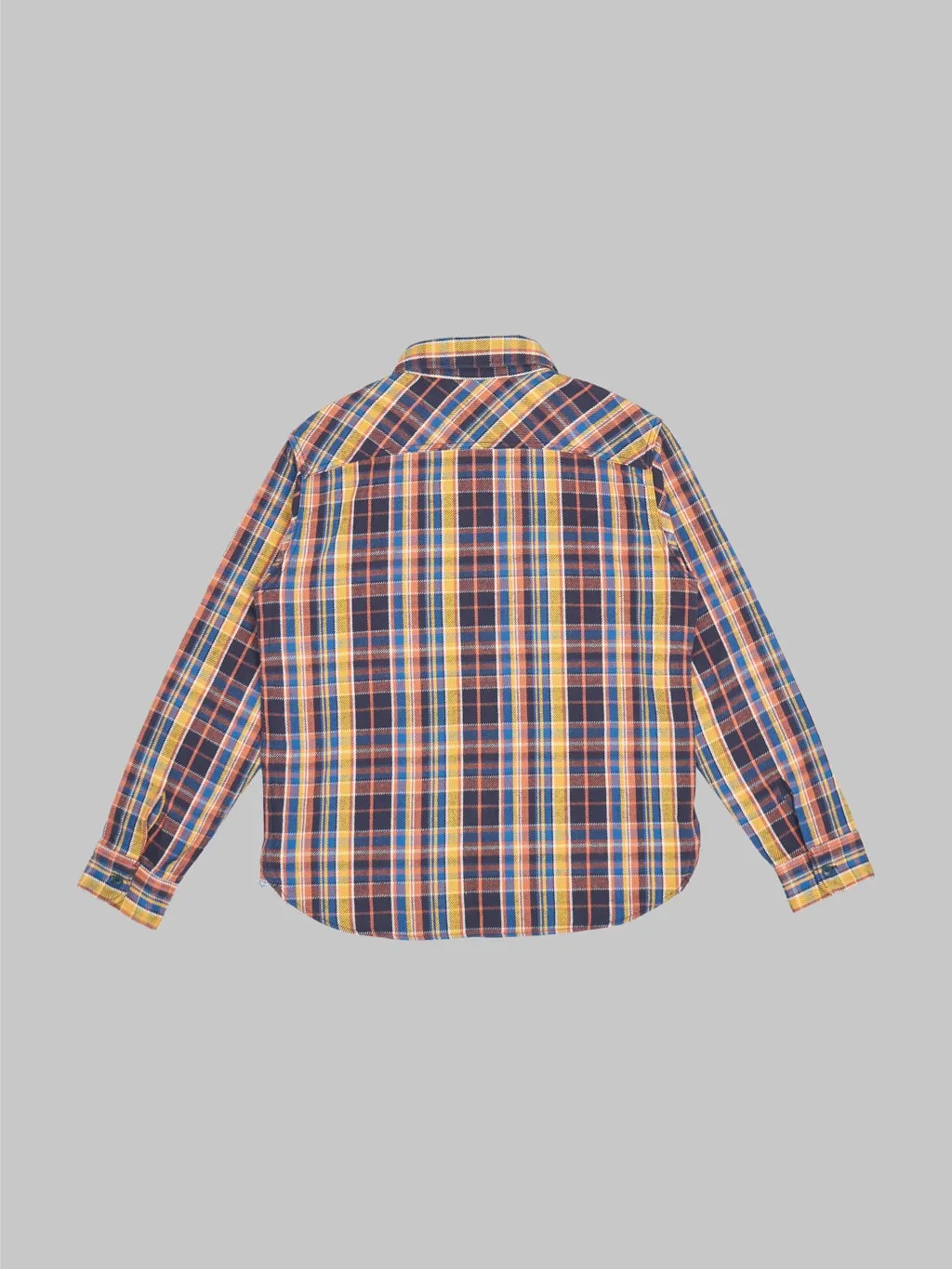 UES Heavy Flannel Shirt Blue & Yellow