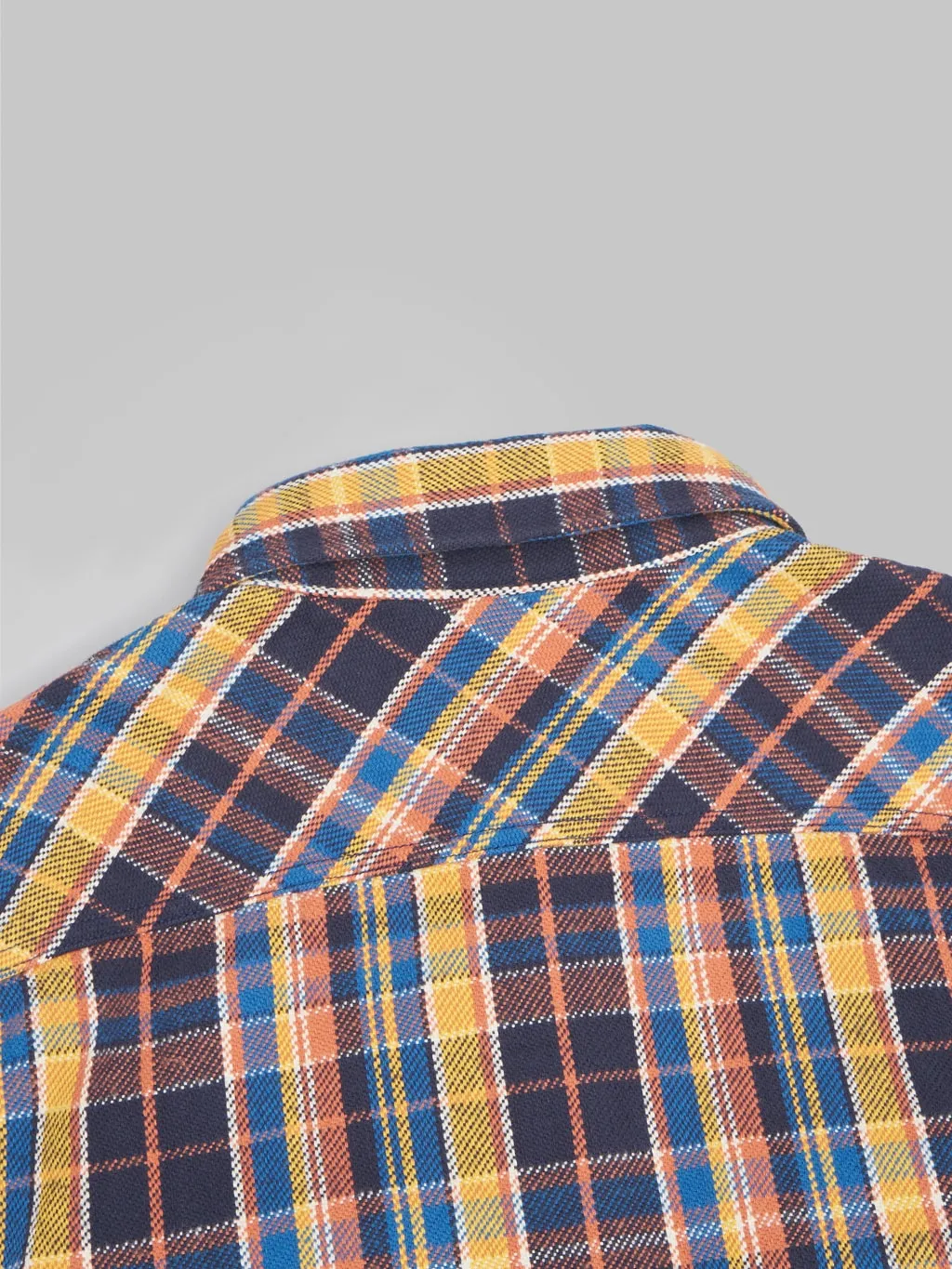 UES Heavy Flannel Shirt Blue & Yellow