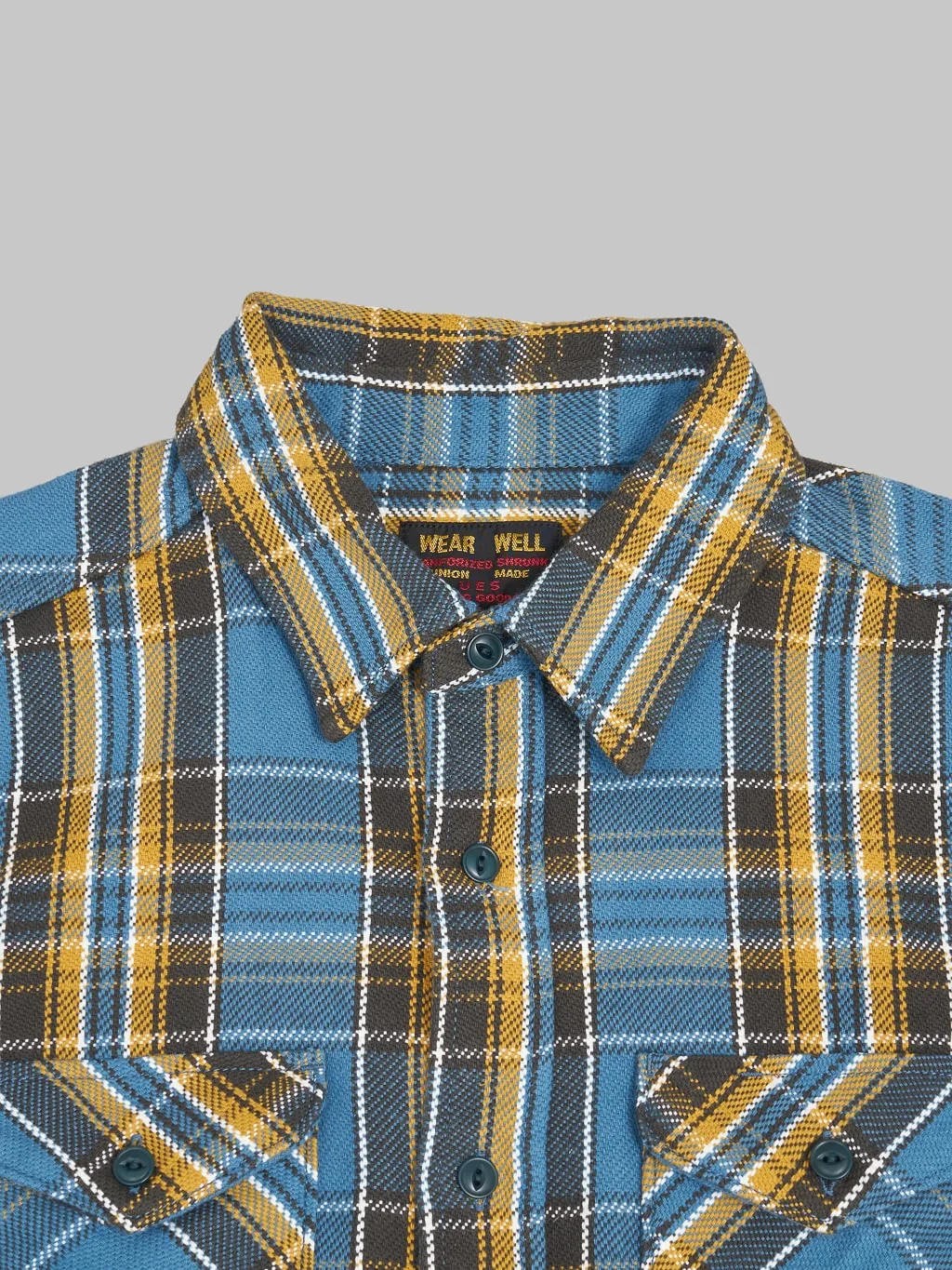 UES Heavy Flannel Shirt Blue