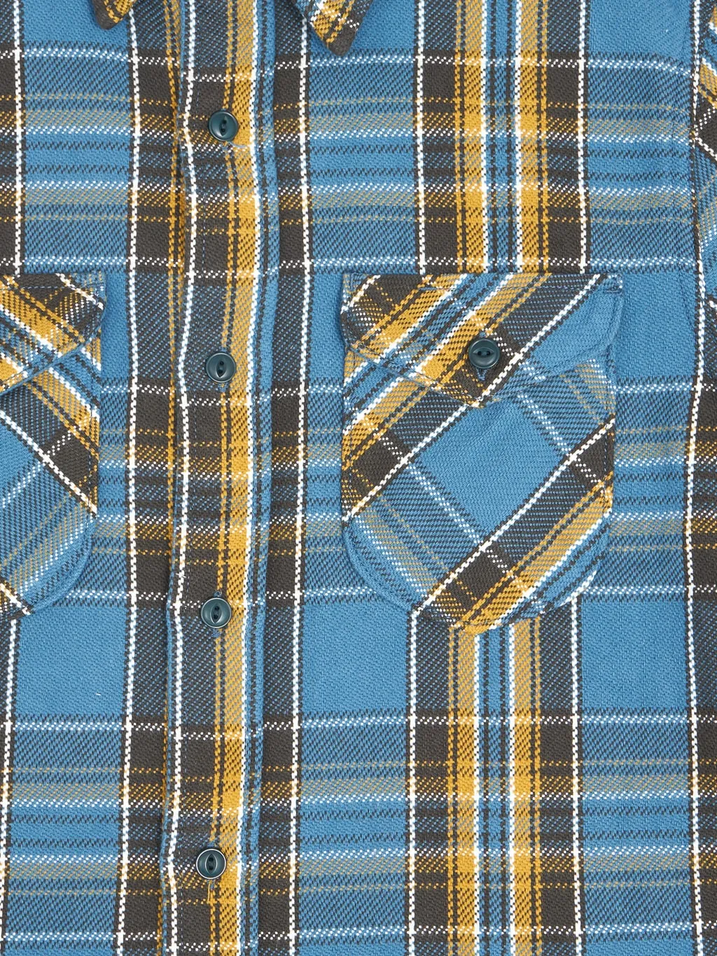 UES Heavy Flannel Shirt Blue