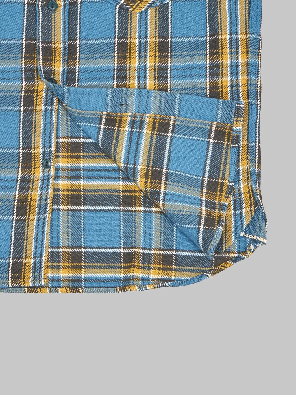 UES Heavy Flannel Shirt Blue