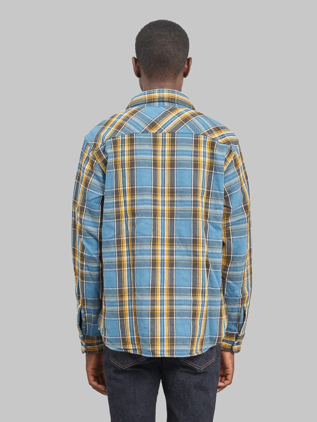 UES Heavy Flannel Shirt Blue