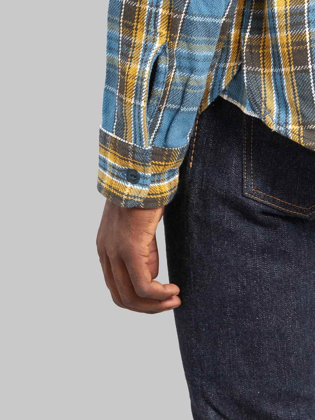 UES Heavy Flannel Shirt Blue