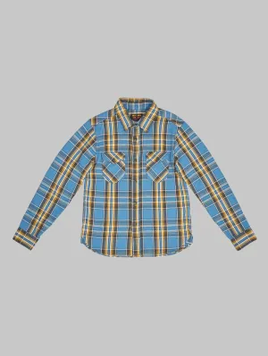 UES Heavy Flannel Shirt Blue