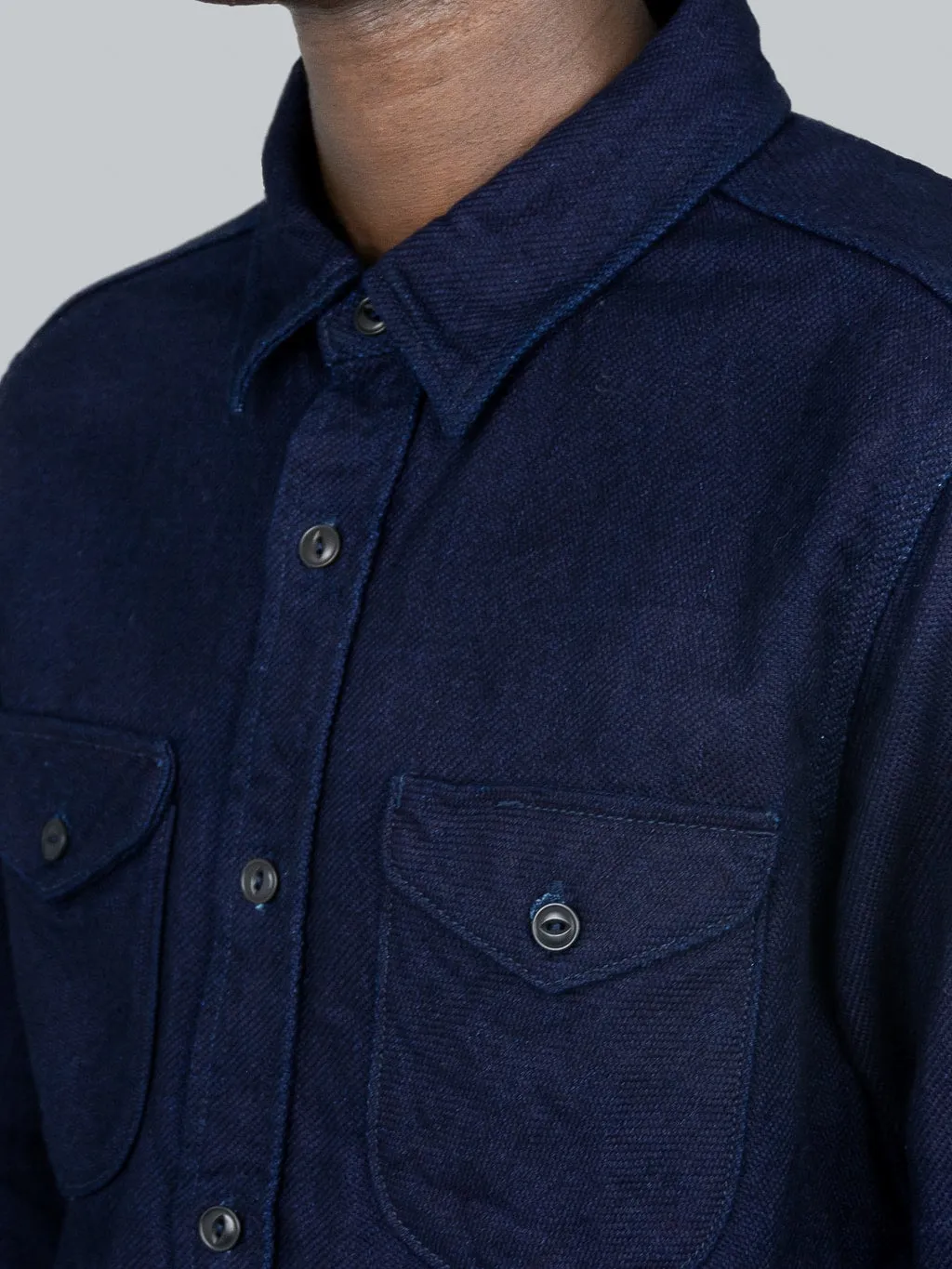 UES Indigo Heavy Flannel Shirt