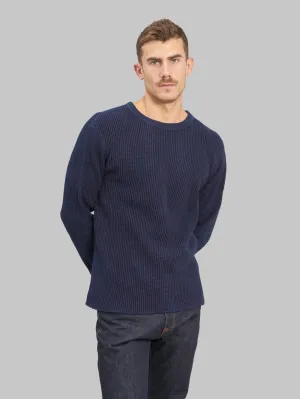 UES Thermal Big Waffle T-Shirt Indigo