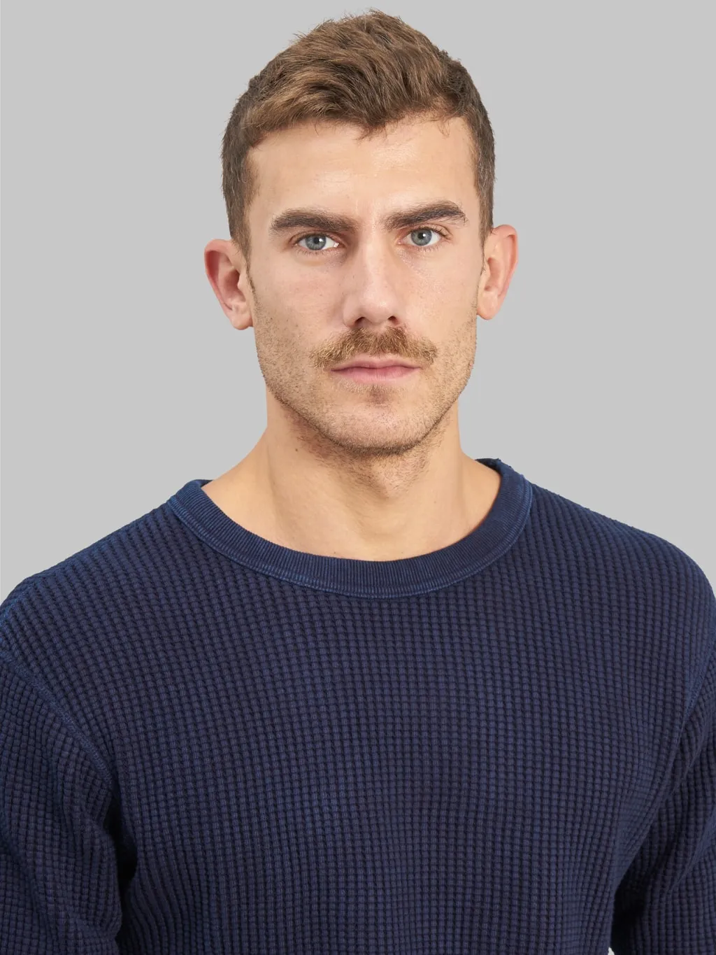 UES Thermal Big Waffle T-Shirt Indigo