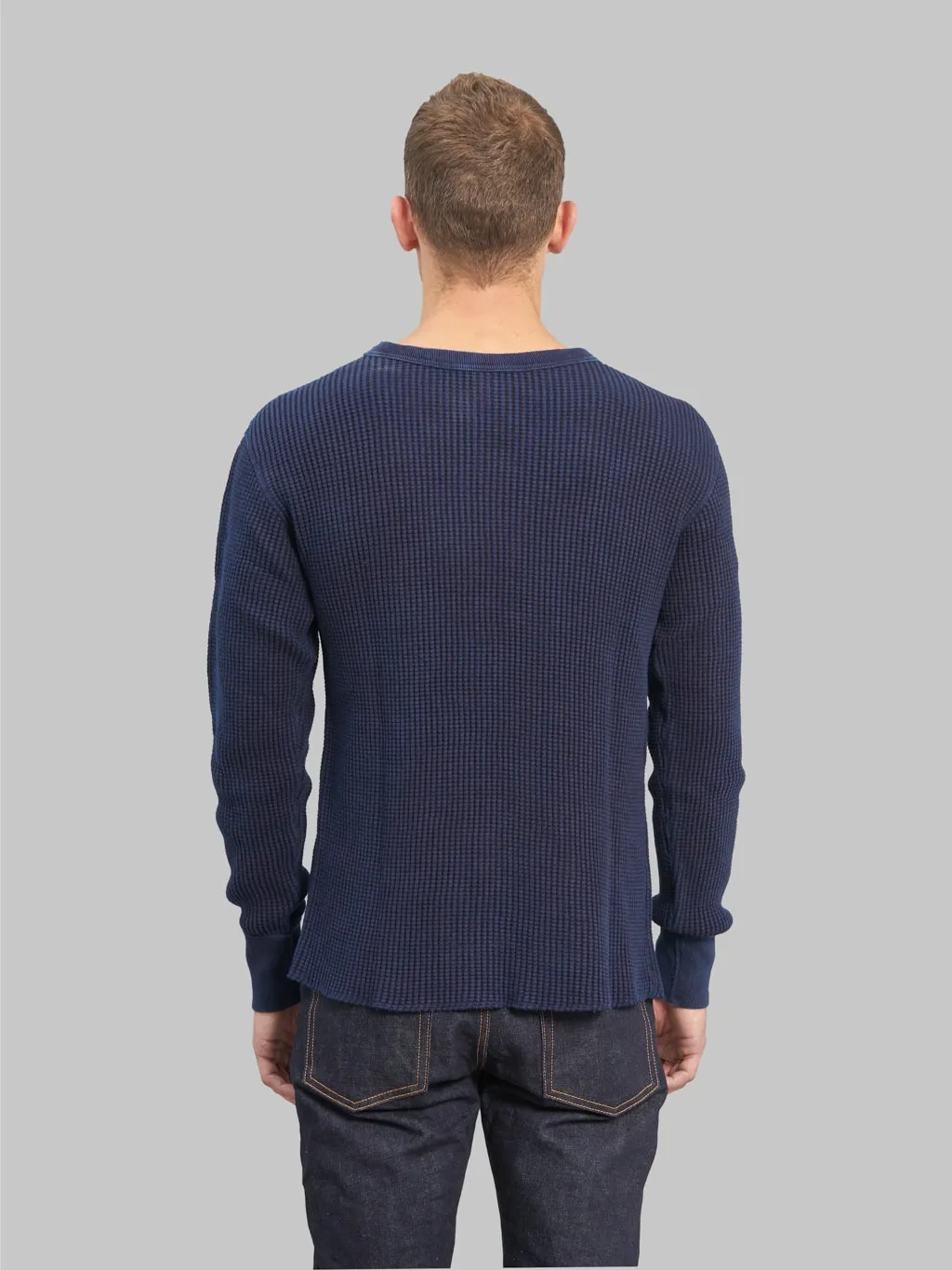 UES Thermal Big Waffle T-Shirt Indigo
