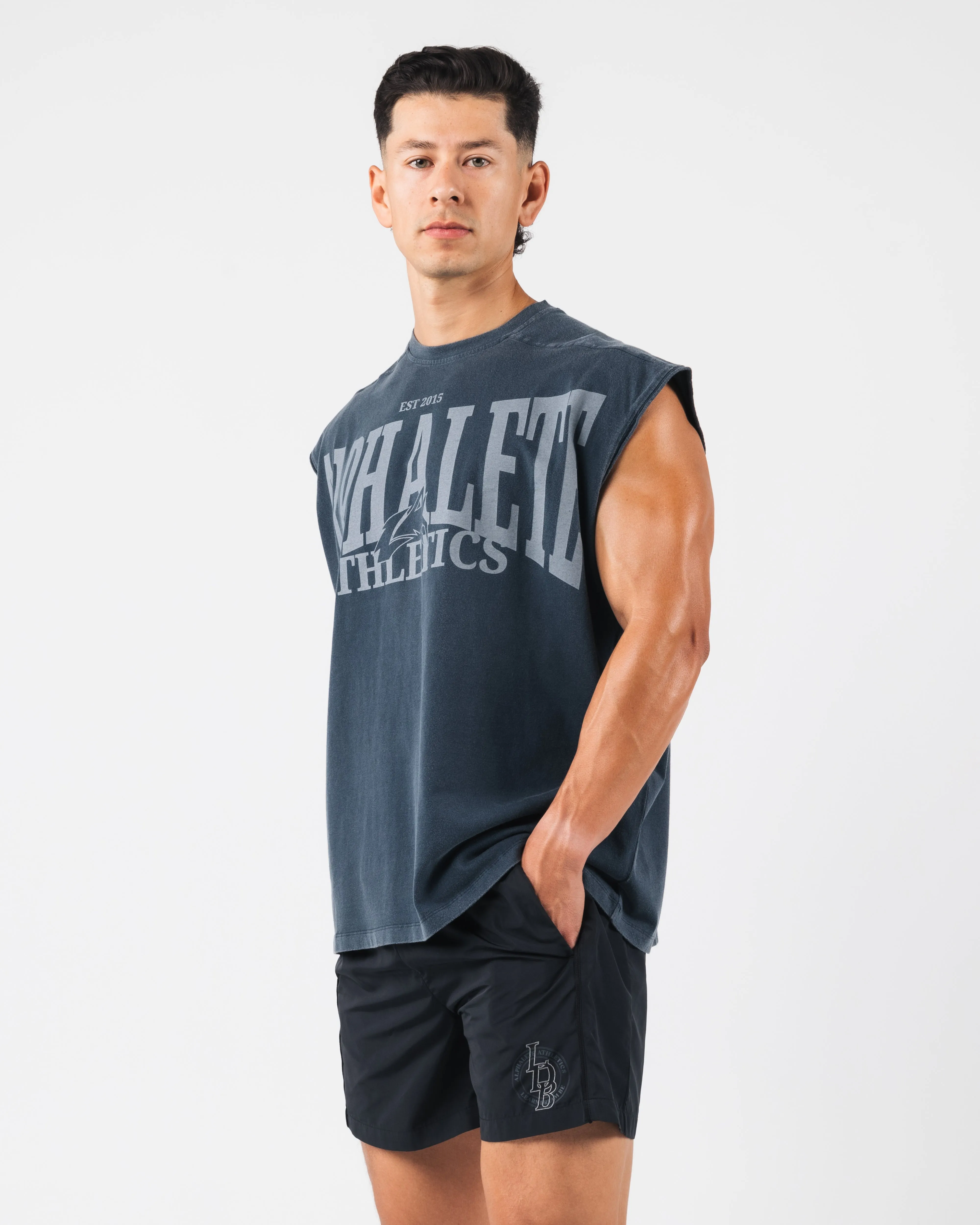 Vintage Muscle Tank - Deep Navy