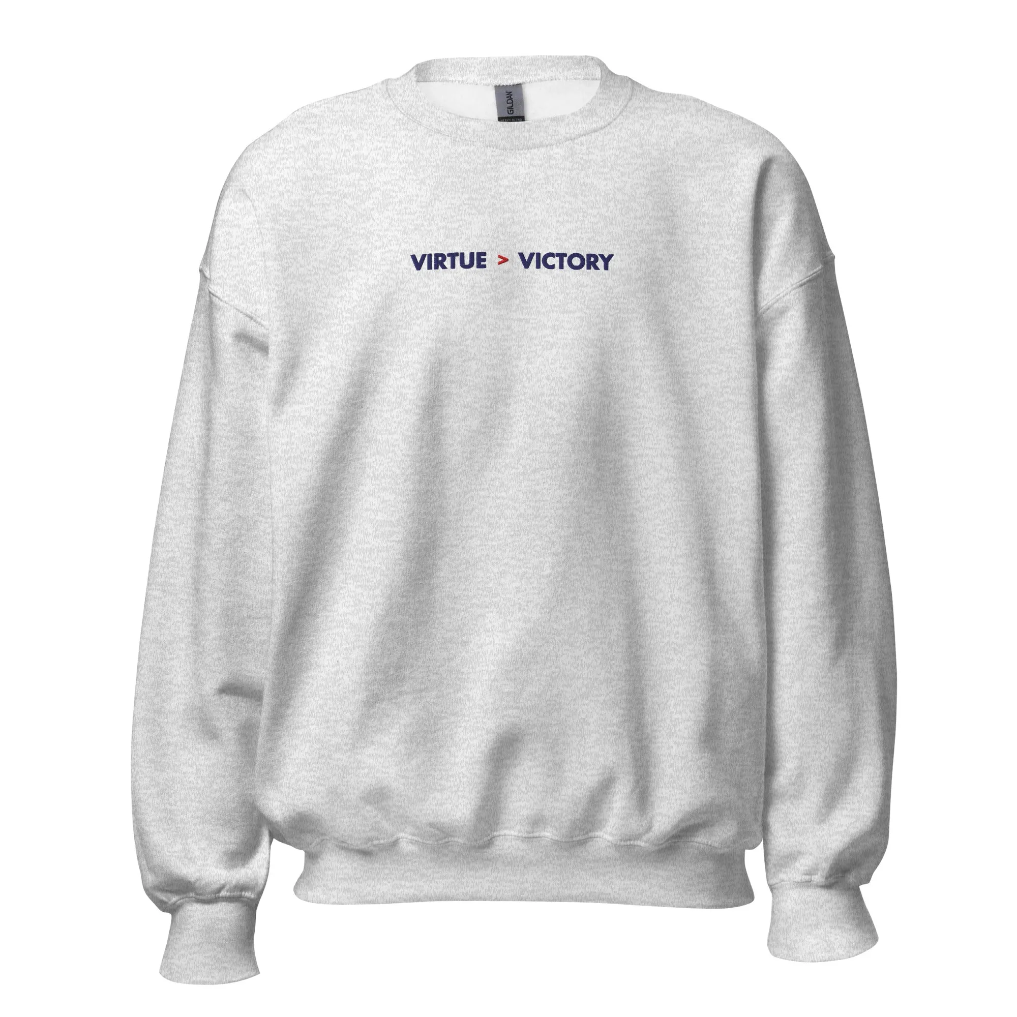 Virtue over Victory - Embroidered - Sweatshirt
