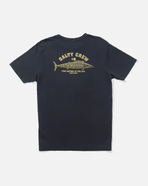 Wahoo Stamp Vintage Ss - Vintage Black