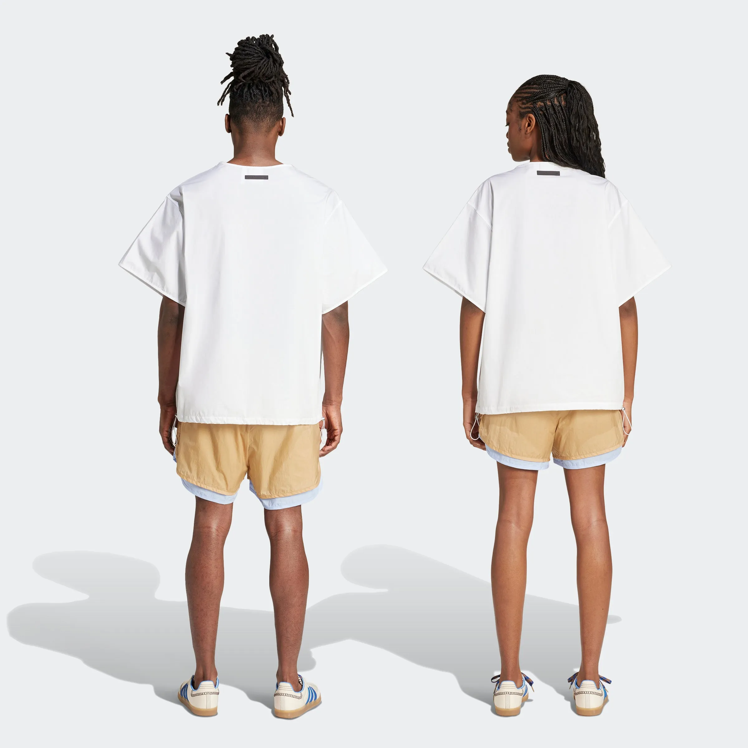 Wales Bonner Nylon Layered Shorts in Beige