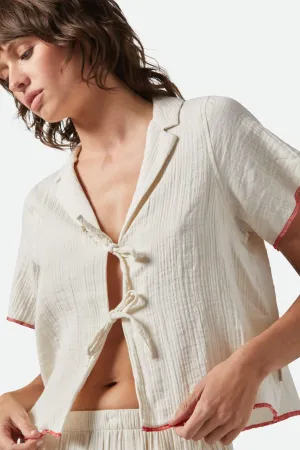 Wandering Tie Top - Off White