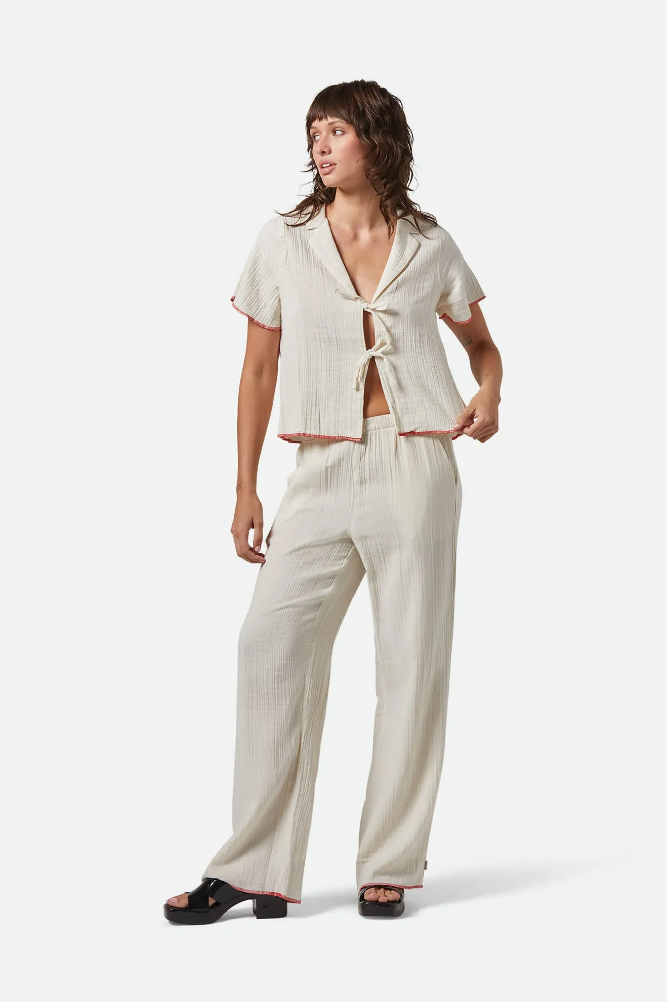 Wandering Tie Top - Off White