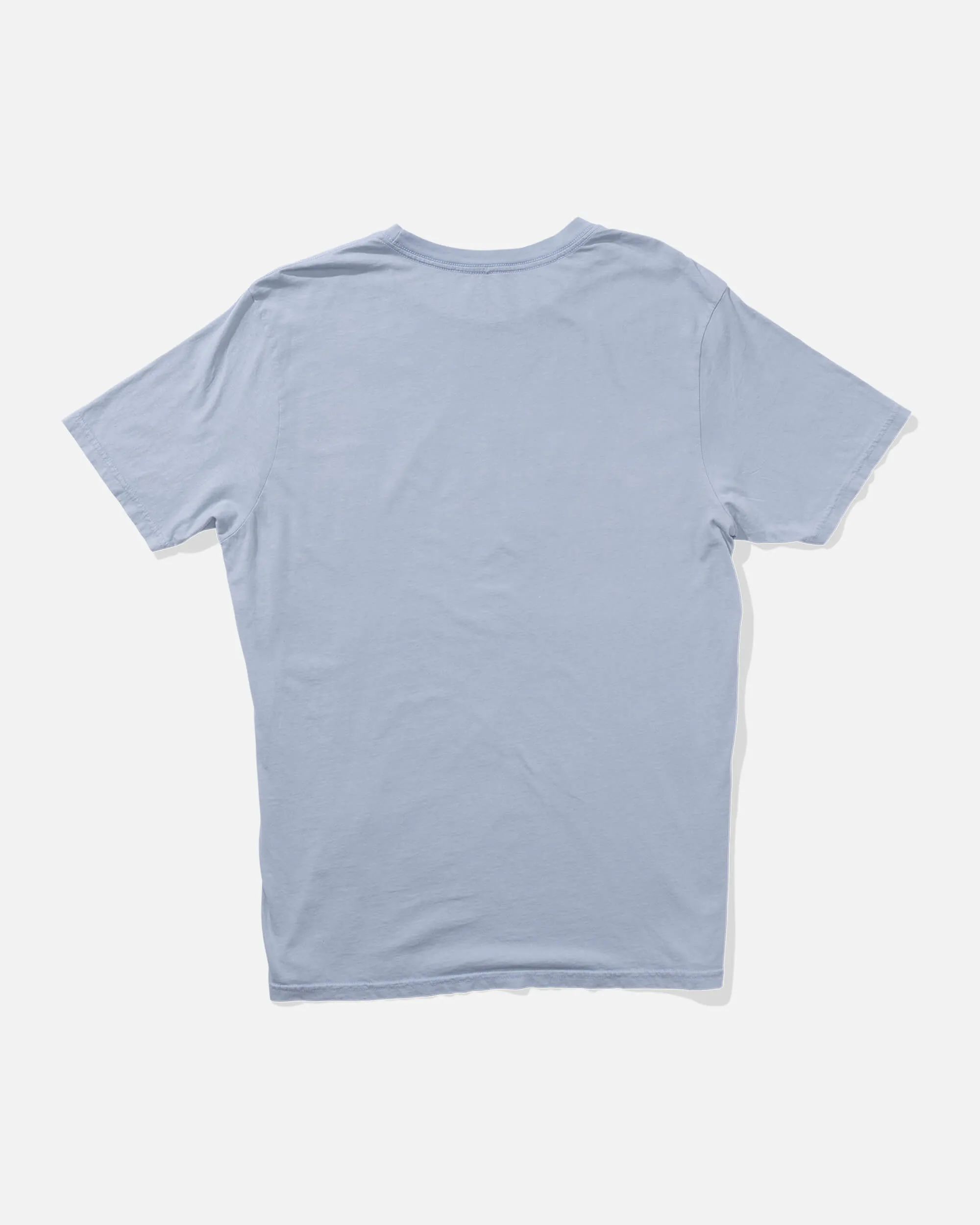 Water Line Vintage Ss Tee - Blue Fog