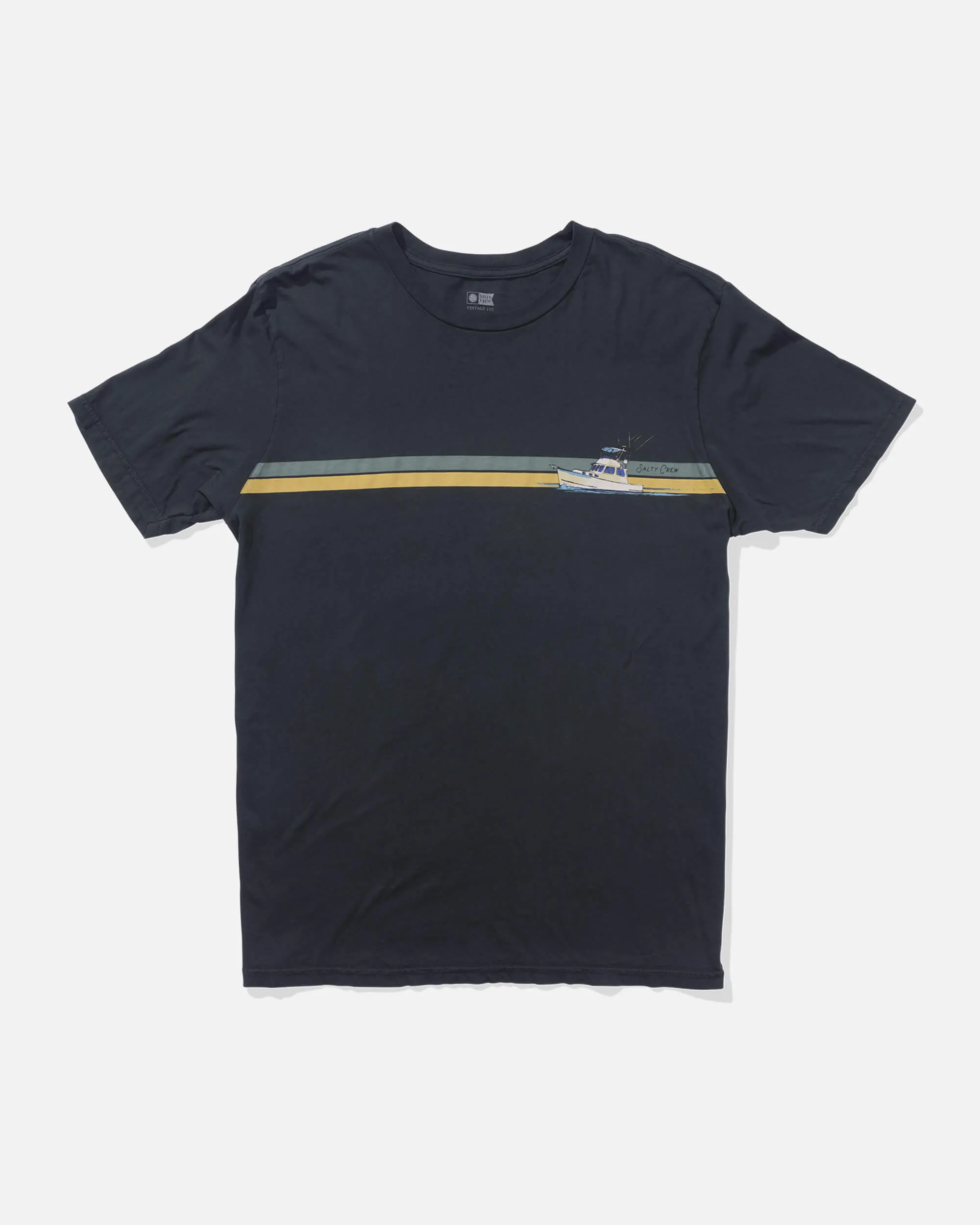 Water Line Vintage Ss Tee - Vintage Black