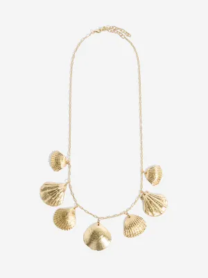 Westside Accessories Gold Shell Charm Necklace
