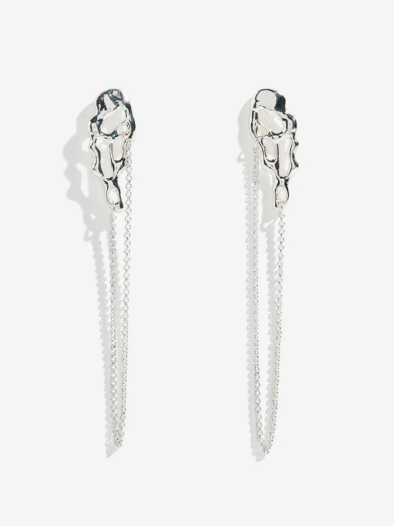 Westside Accessories Silver Chain Dangler Earrings