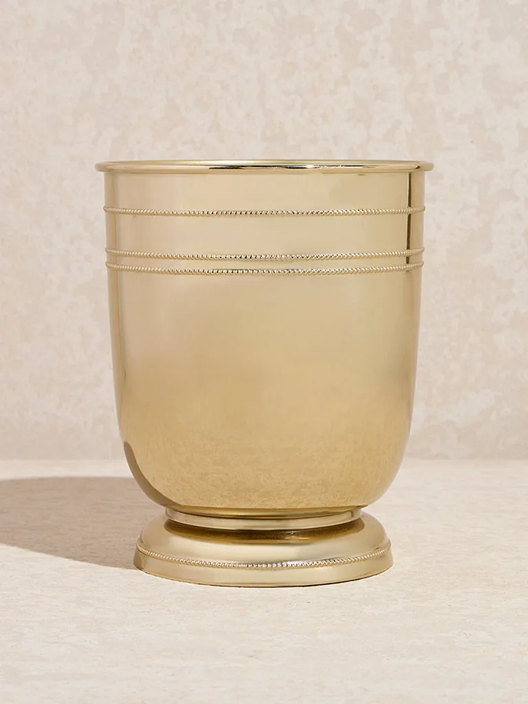 Westside Home Gold Metal Tulip Planter - Large