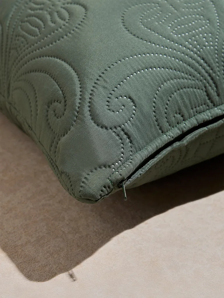 Westside Home Sage Heat Seal Solid Cushion Cover