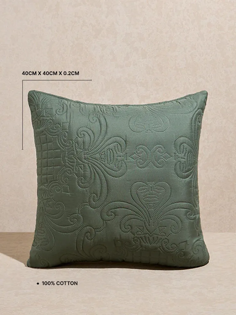 Westside Home Sage Heat Seal Solid Cushion Cover