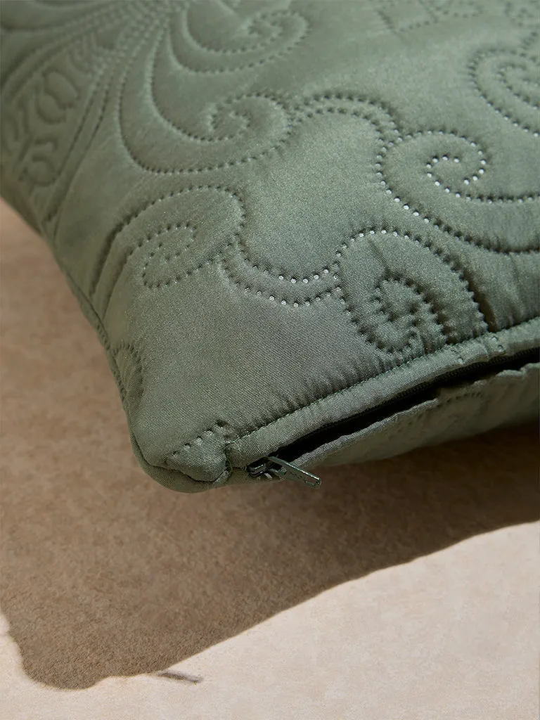 Westside Home Sage Heat Seal Solid Cushion Cover