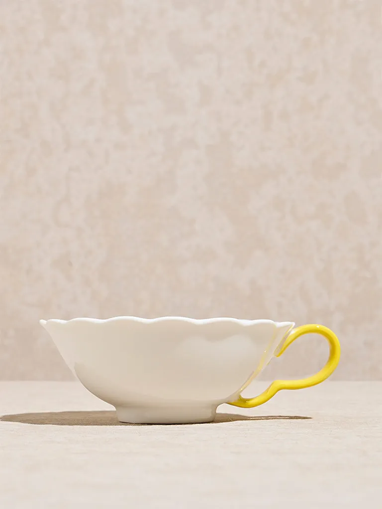 Westside Home Yellow Flower Design Cup