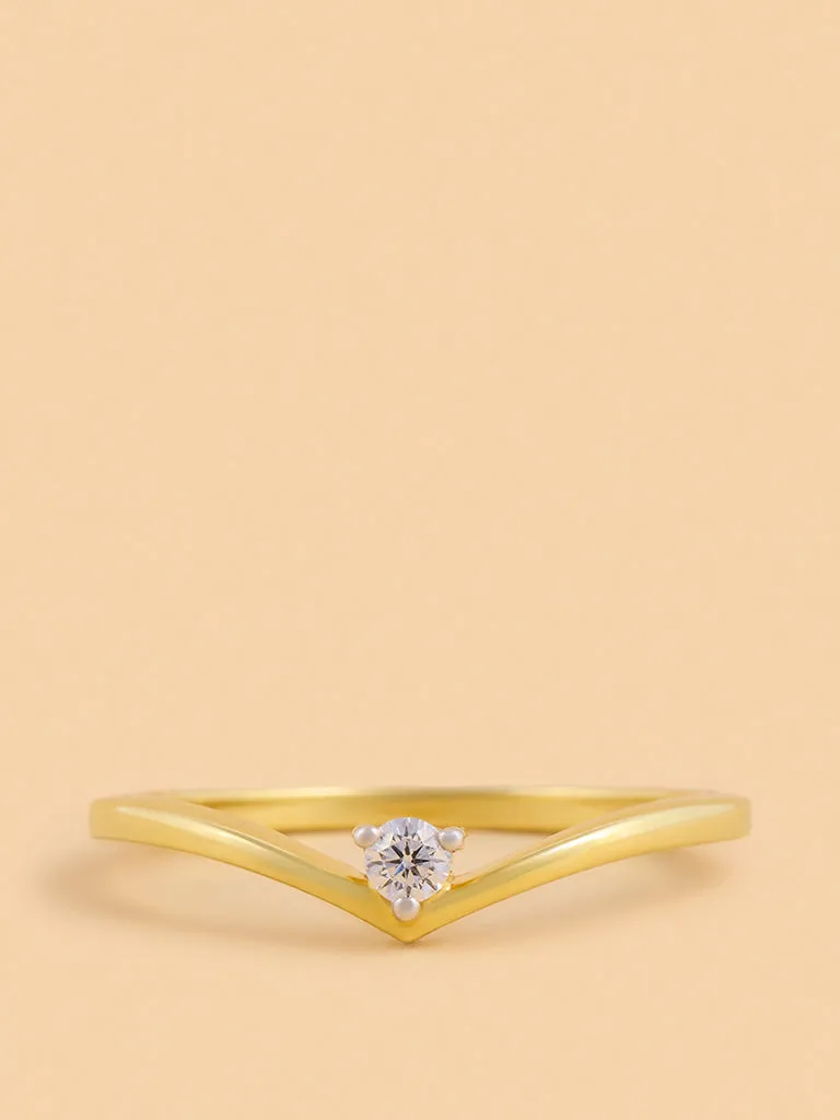 Westside X Pome Sleek Wave Lab Diamond Ring