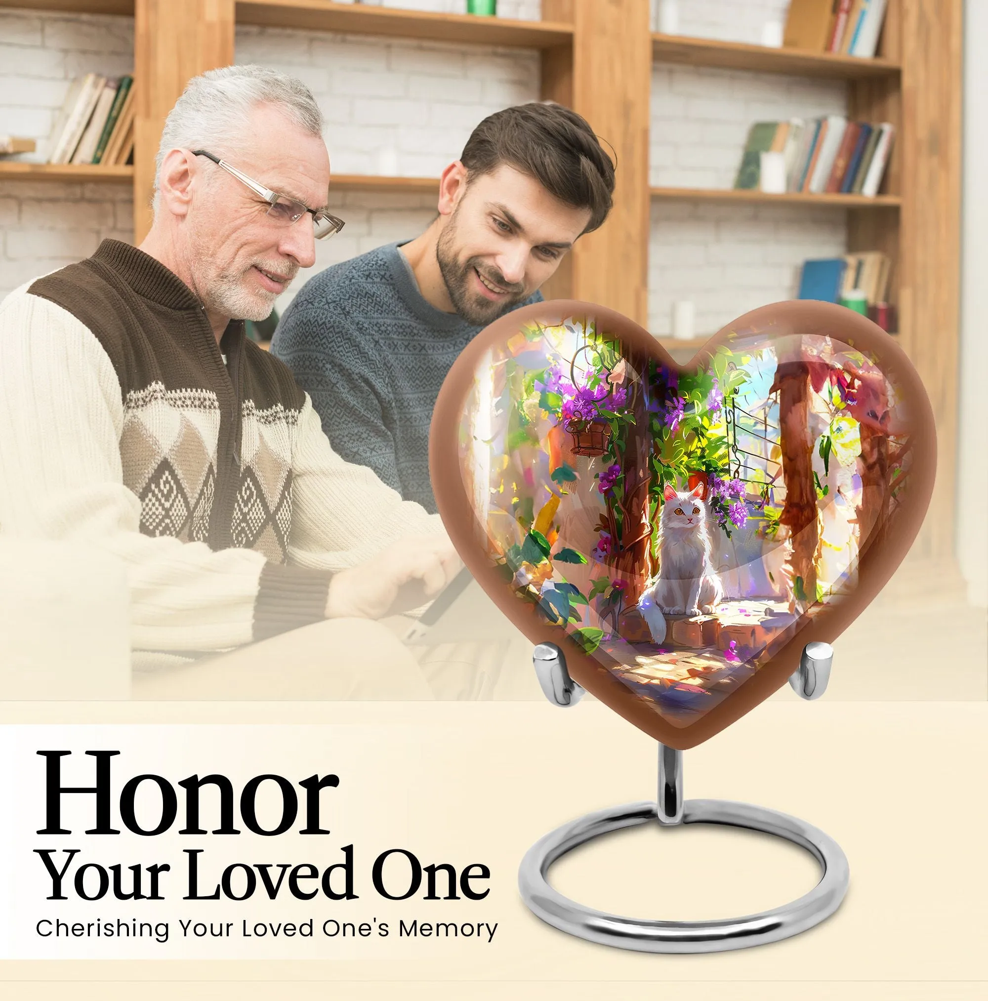 White Cat Memorial Urn - An Elegant Way to Remember