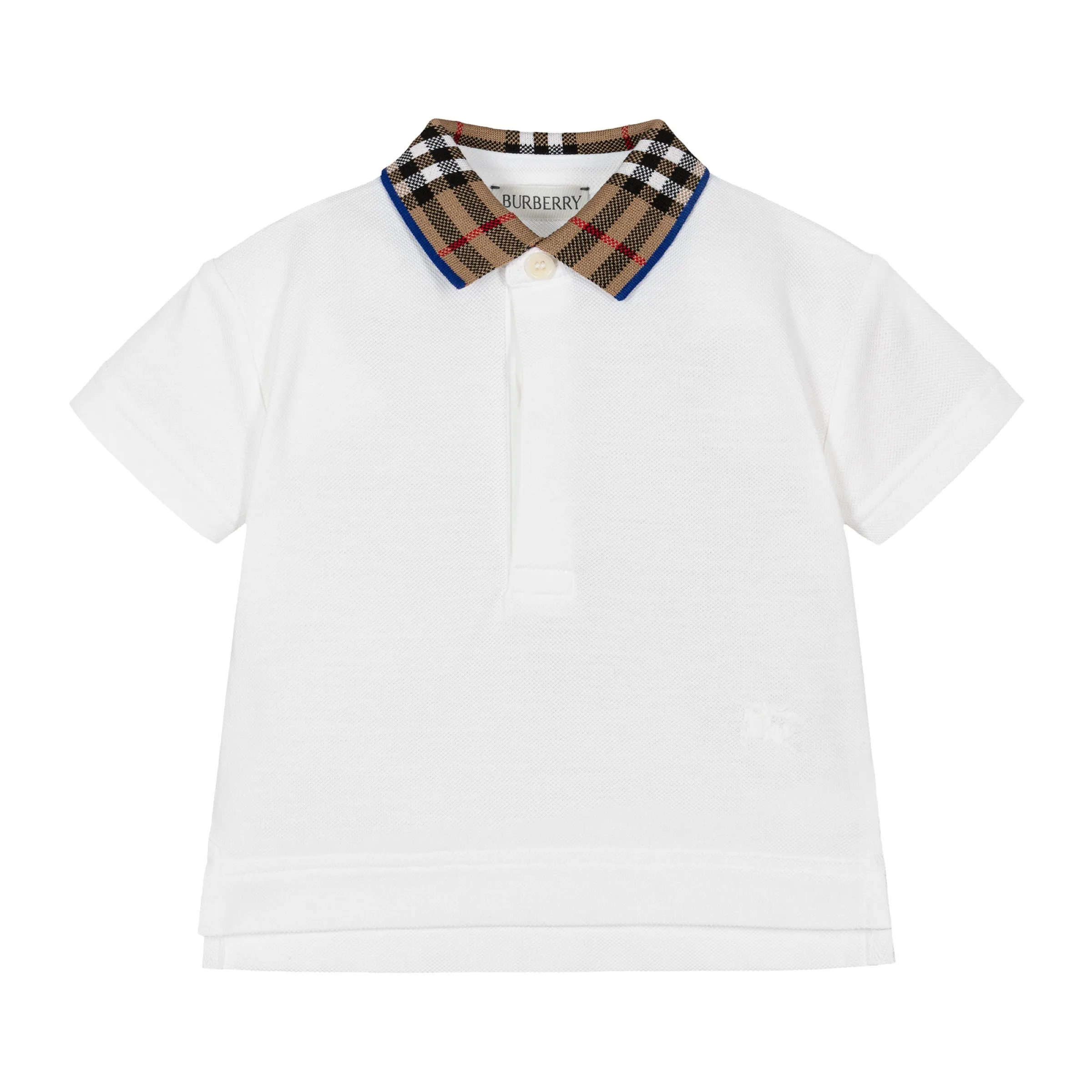 White Check Polo Shirt