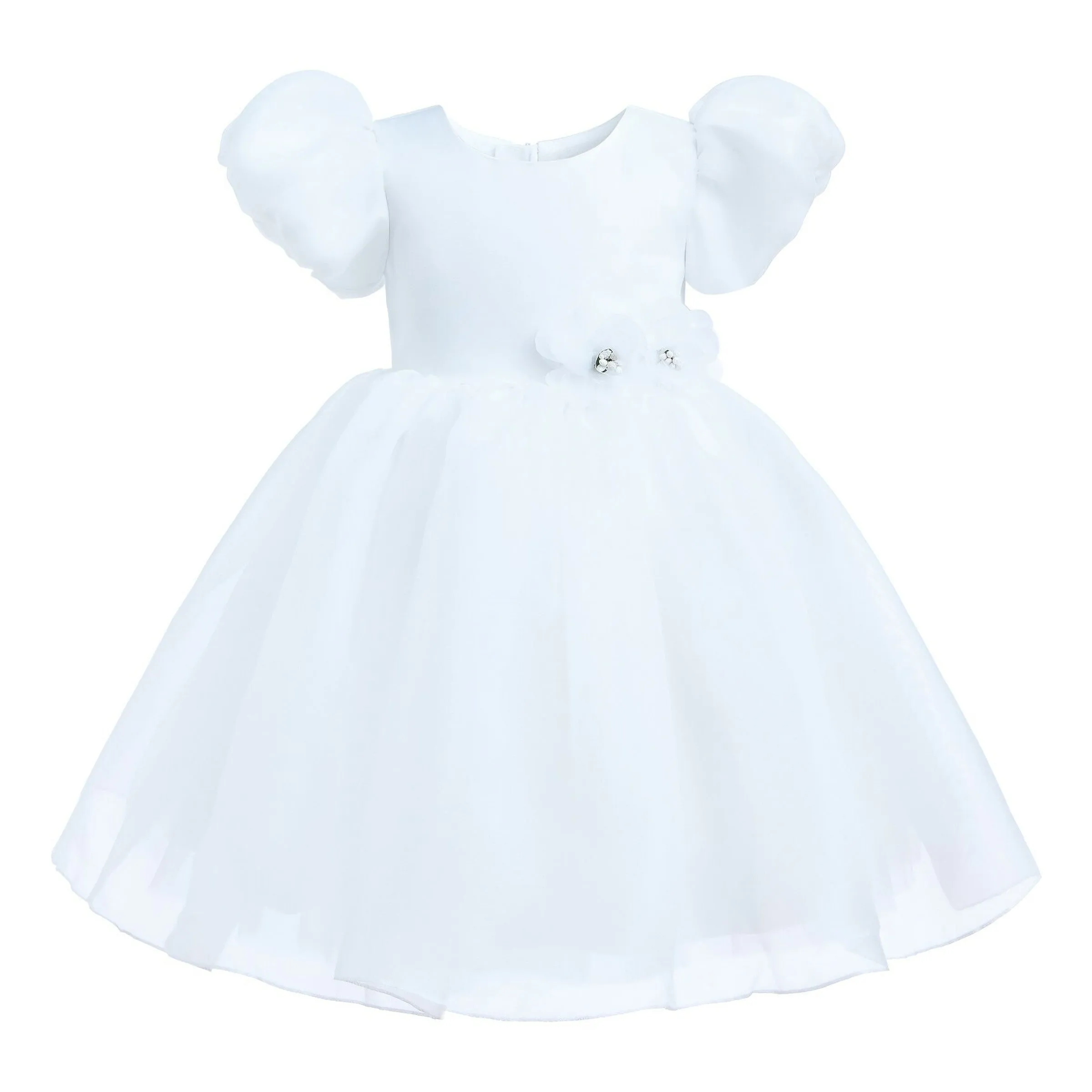 White D'Amico Floral Teacup Dress