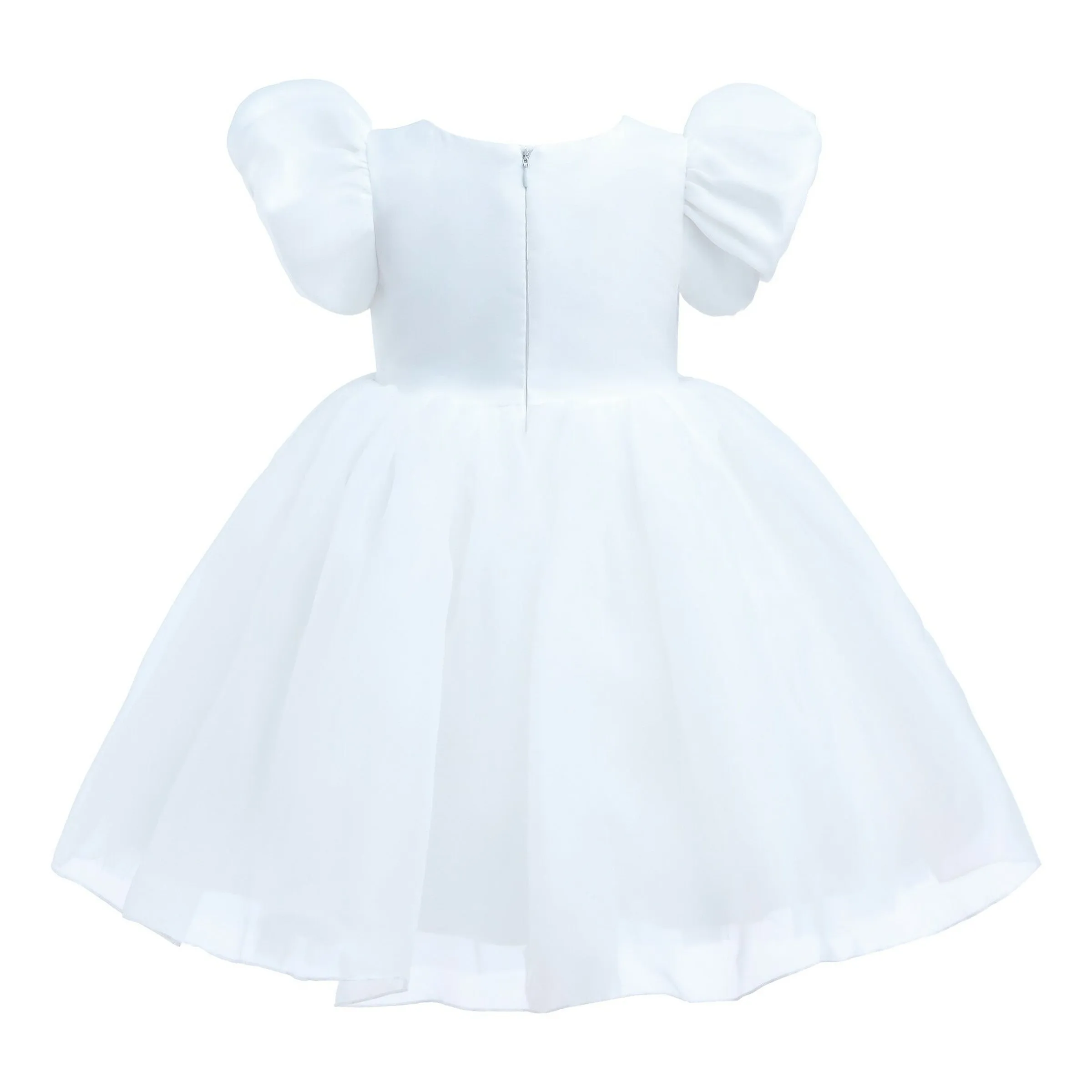 White D'Amico Floral Teacup Dress