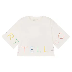 White Logo Dot Print