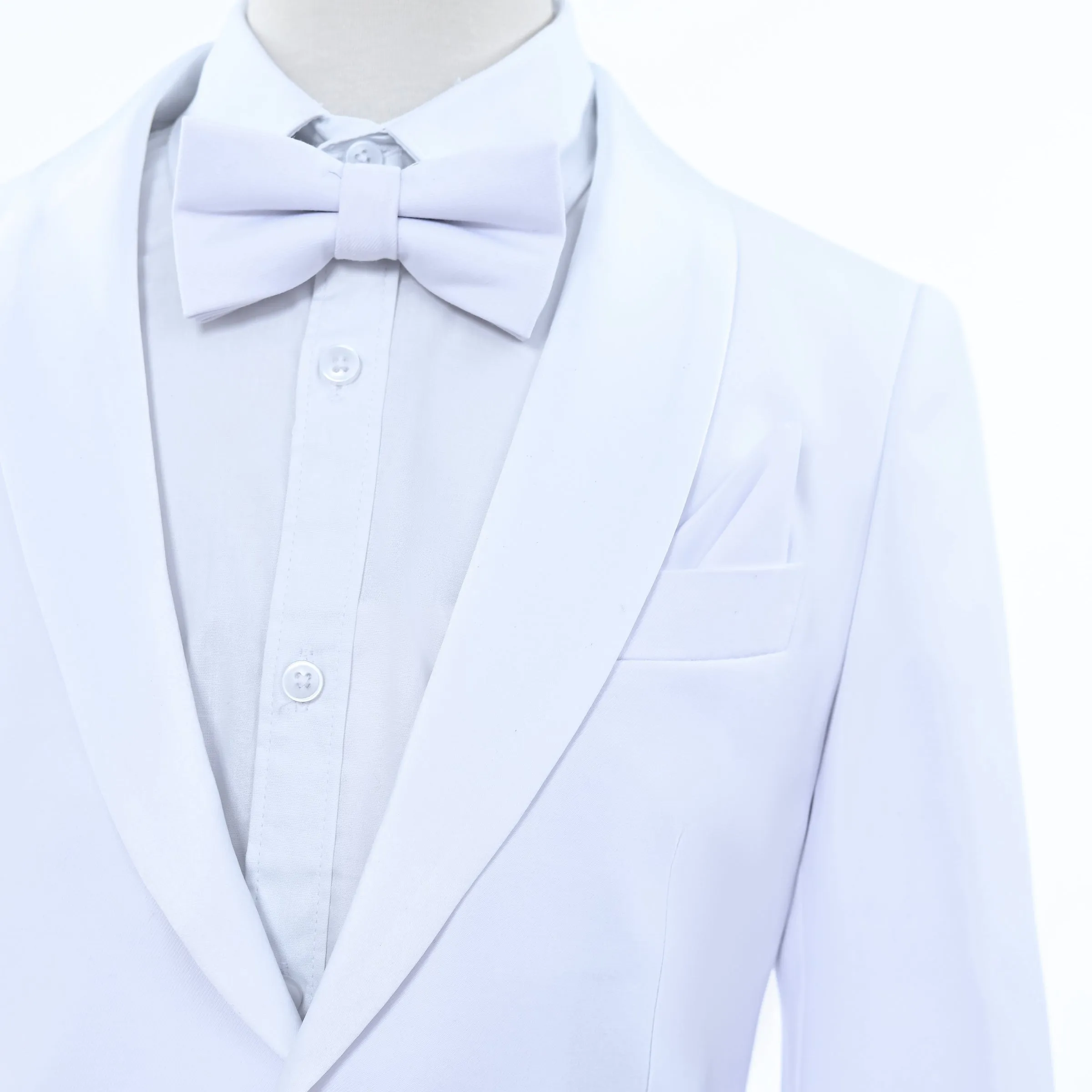 White Shawl Lapel Wool Suit