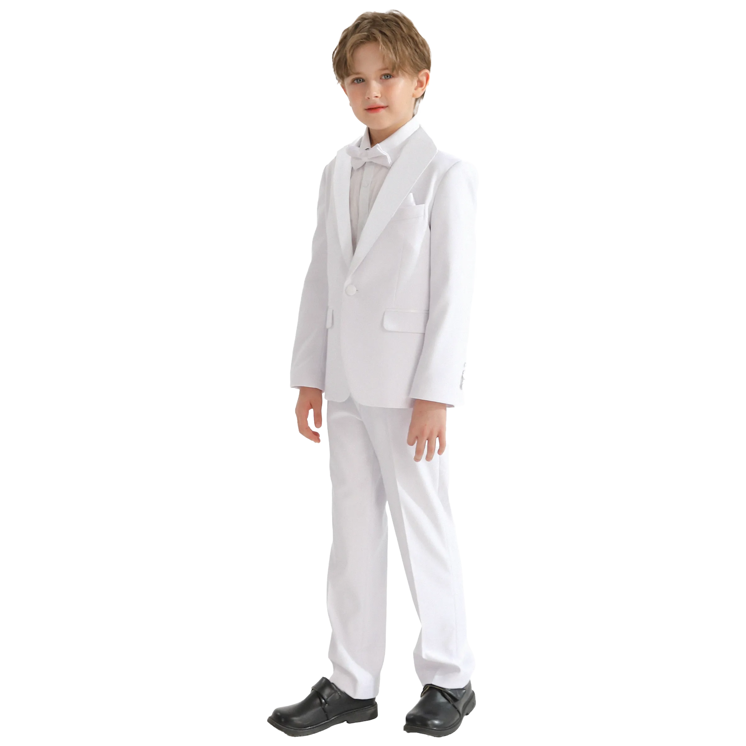 White Shawl Lapel Wool Suit