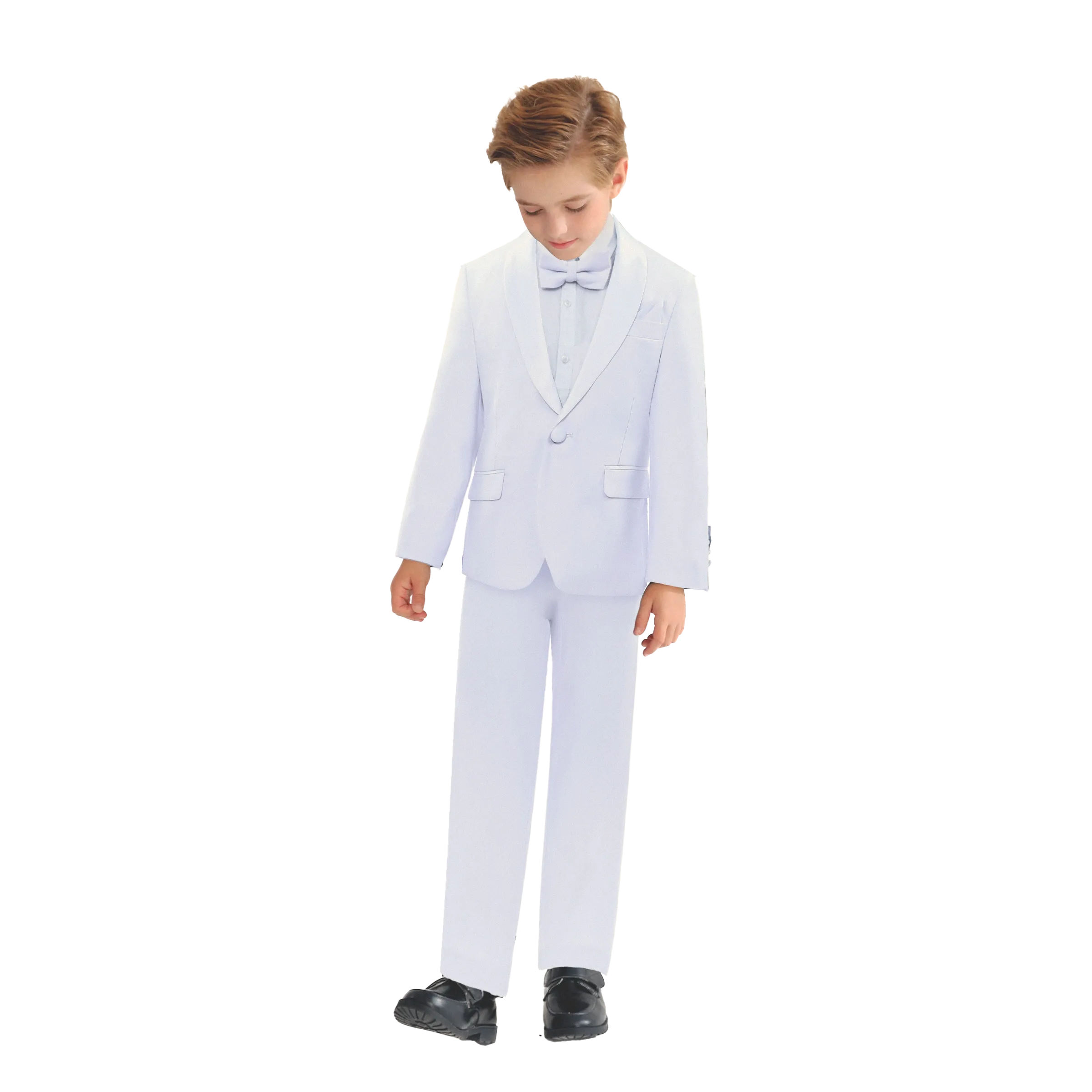 White Shawl Lapel Wool Suit