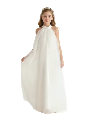 White Sleeveless Ocala Dress