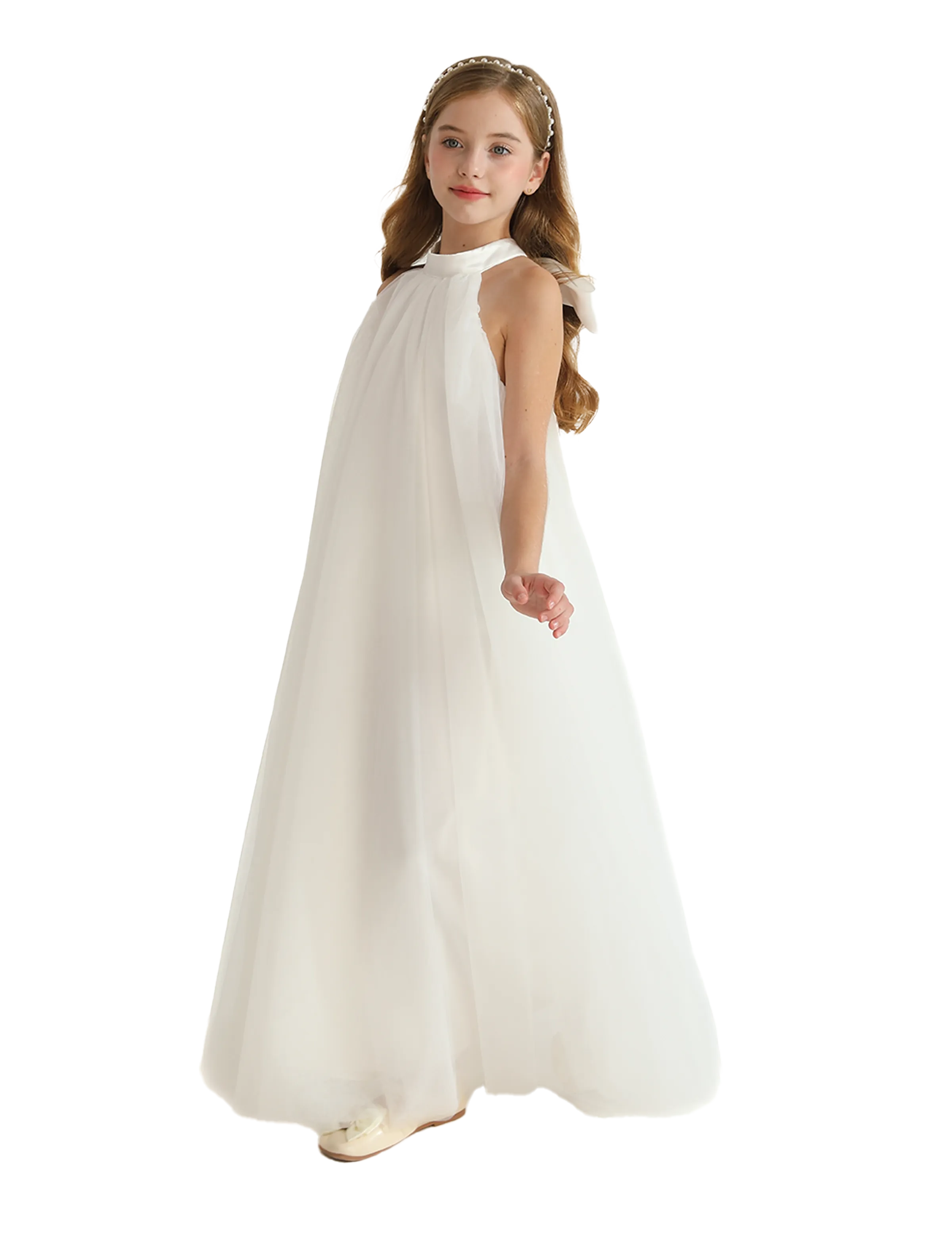 White Sleeveless Ocala Dress