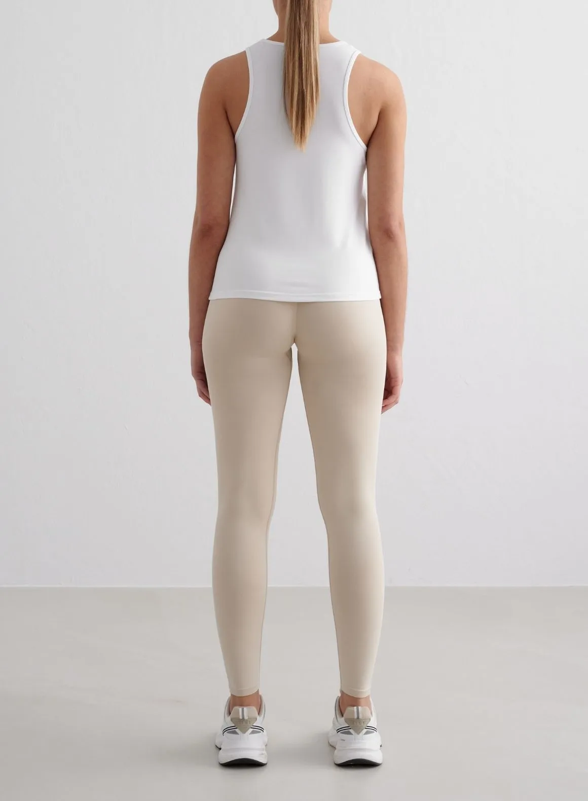 White Soft Basic Singlet