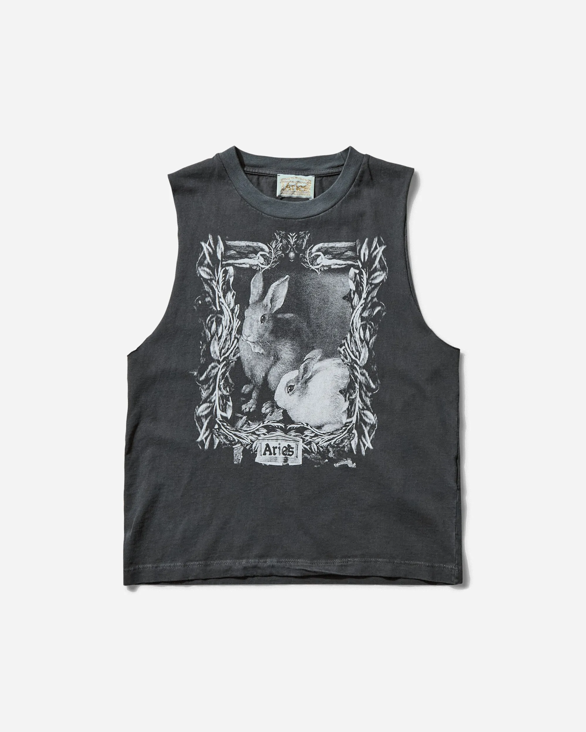Women's Faded Bunny Muscle Vest Black