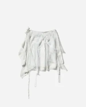 Women's Layered Wrap Skirt White